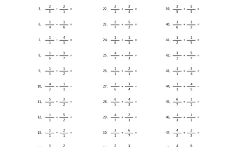 分数加法第61-80篇（初级）_编码0121-6年级数学口算计算_口算题（适合5年级）_分数-加法（200篇）_（分数）加法初级（100篇）