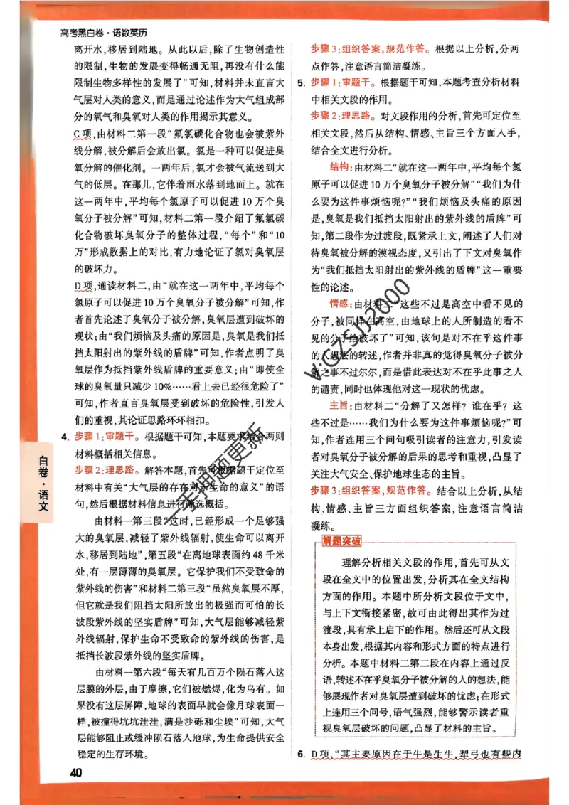 白卷语文评分标准及详解详析_2024高考押题卷_32024腾远黑白卷_2024腾远高考黑白卷（新课标卷）_白卷答案