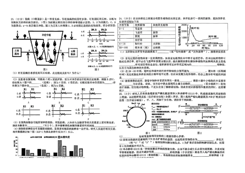 2024届山东省山东中学联盟高三下学期5月考前模拟冲刺大联考生物试题+答案(1)_2024年5月_025月合集_2024届山东省中学联盟高三5月考前模拟冲刺大联考