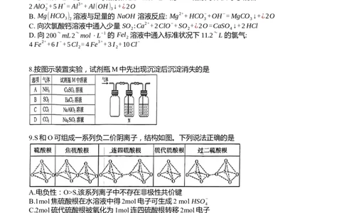 湖南省长沙市第一中学2024届高三上学期月考(一)化学(1)_2023年9月_029月合集_2024届湖南省长沙市第一中学高三上学期月考(一)