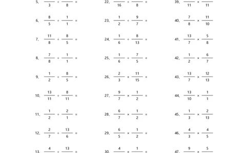 分数乘除混合第21~40篇（高级）_编码0121-6年级数学口算计算_口算题（适合6年级）(1)_分数-乘除混合（100篇）_（分数）乘除混合高级（100篇）
