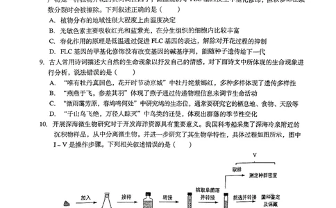 2024届江西省鹰潭市高三下学期第一次模拟考试（鹰潭一模）生物_2024年3月_013月合集_2024届江西省鹰潭市高三下学期第一次模拟考试（鹰潭一模）