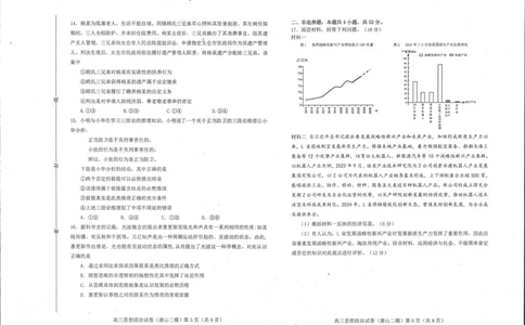 2024届河北省唐山市高三下学期二模考试政治试题_2024年4月_01按日期_30号_2024届河北省唐山市高三下学期二模考试_2024届河北省唐山市高三下学期二模考试政治试题