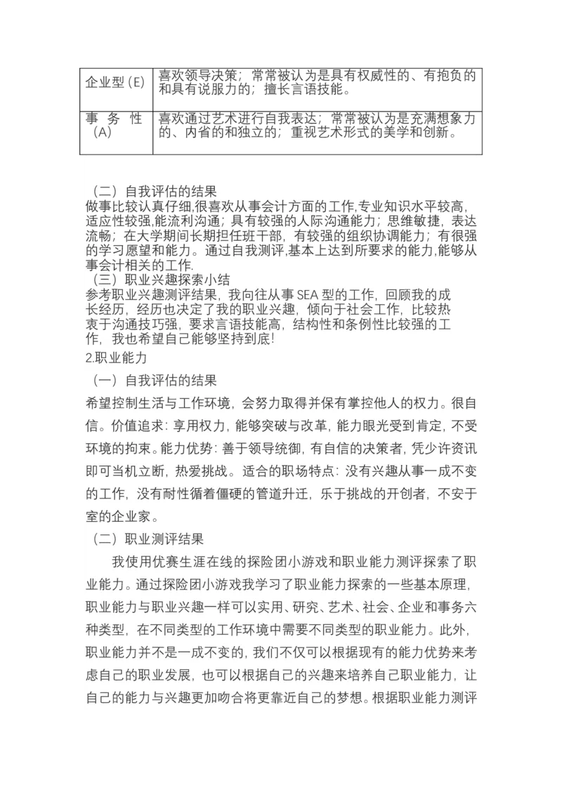 大学生职业生涯规划书会计学类_E6-职业规划_03会计专业