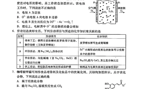 2024届广东省普通高中学业水平选择考模拟测试（一）化学(1)_2024年3月_013月合集_2024届广东省高三下学期3月一模考试