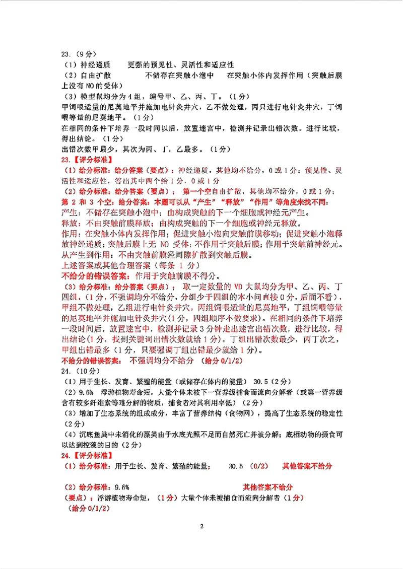 2024届山东省济南市高考针对性训练(5月)三模生物试卷+答案(1)_2024年5月_025月合集_2024届山东省济南市高考针对性训练(5月)三模