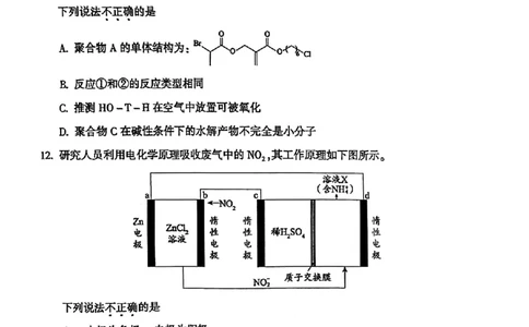 2024北京朝阳高三二模化学试题及答案(1)_2024年5月_025月合集_2024届北京市朝阳区高三二模