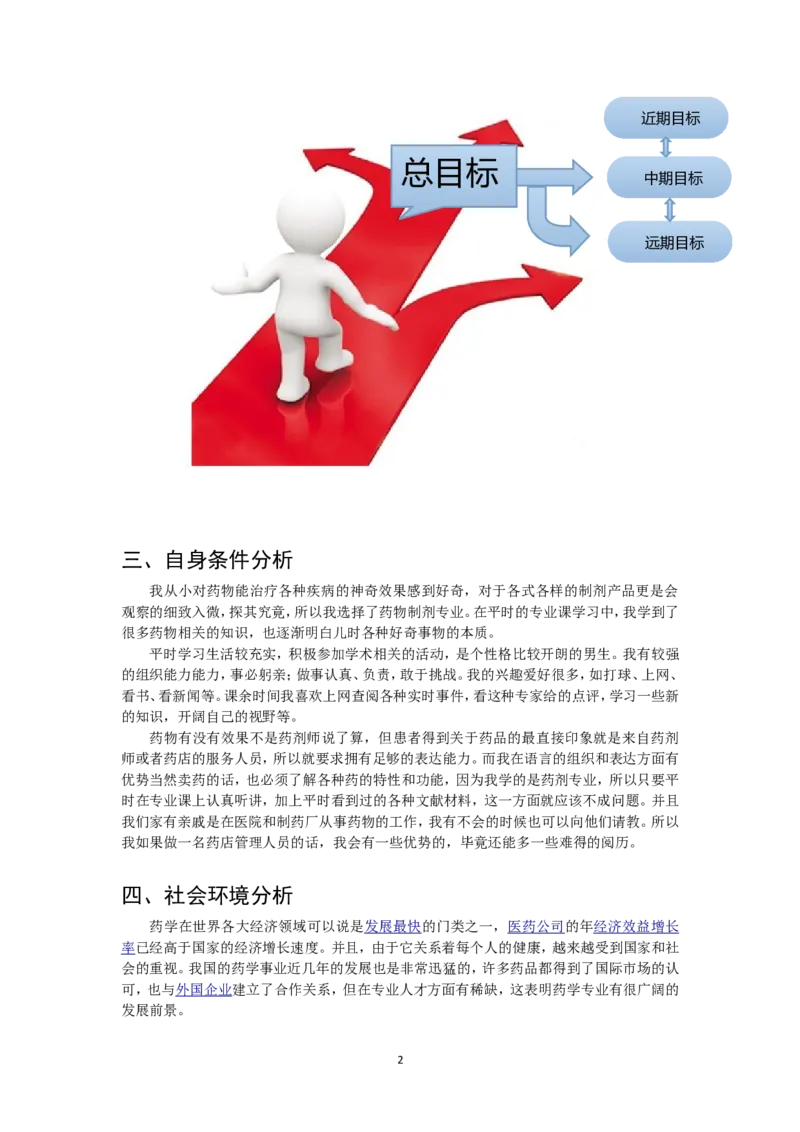 制药与药物制剂专业职业规划书范文_E6-职业规划_43药学专业