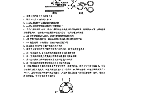 江苏省泰州中学2024届高三第一次质量检测生物(1)_2023年10月_01每日更新_11号_2024届江苏省泰州中学高三第一次质量检测