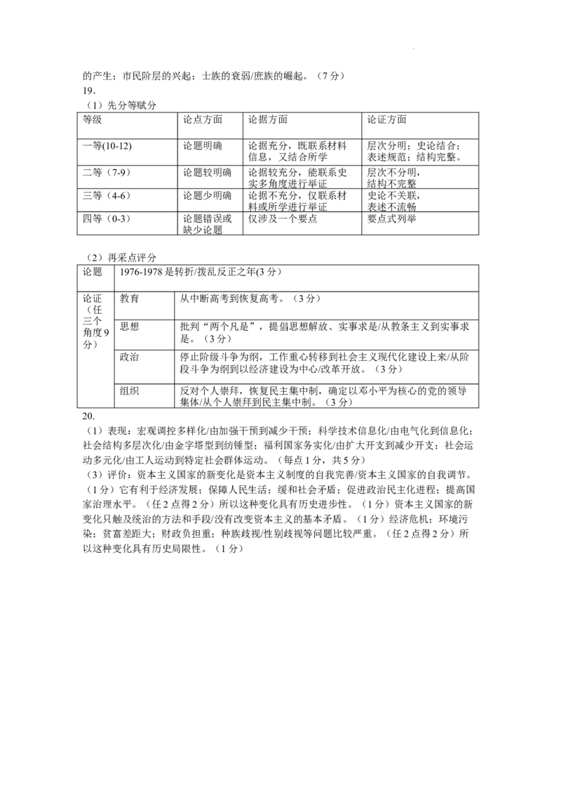 江苏省苏州市2024届高三上学期期初调研测试历史(1)_2023年9月_029月合集_2024届苏省苏州市高三上学期期初调研测试