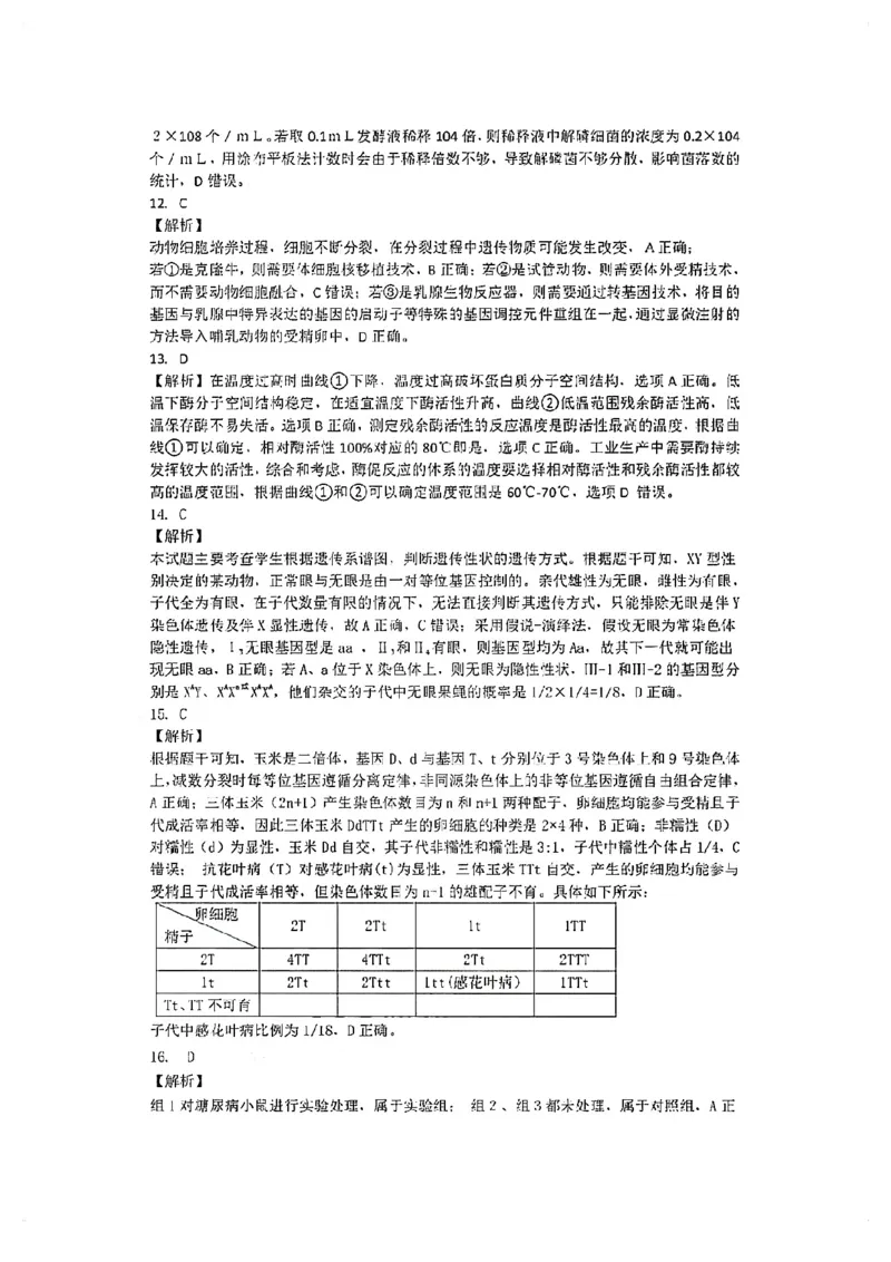 福建省漳州市2023届高三毕业班第一次教学质量检测生物试卷(1)_2023年8月_028月合集_2023届福建省漳州市高三上学期第一次教学质量检测