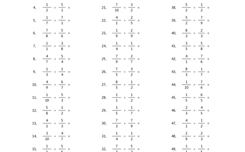分数除法第1-20篇（初级）_编码0121-6年级数学口算计算_口算题（适合6年级）(1)_分数-除法（200篇）_（分数）除法初级（100篇）