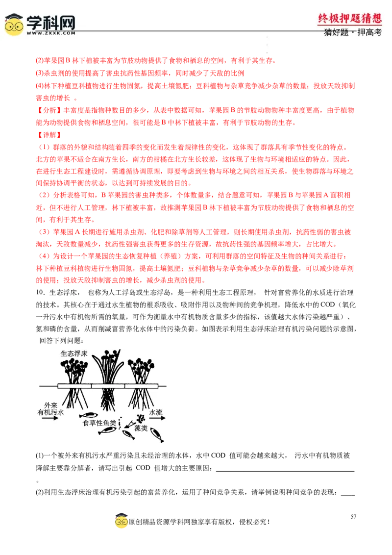 生物-2024年高考终极押题猜想（解析版）_2024高考押题卷_62024学科网全系列_212024年高考终极押题猜想_生物-2024年高考终极押题猜想