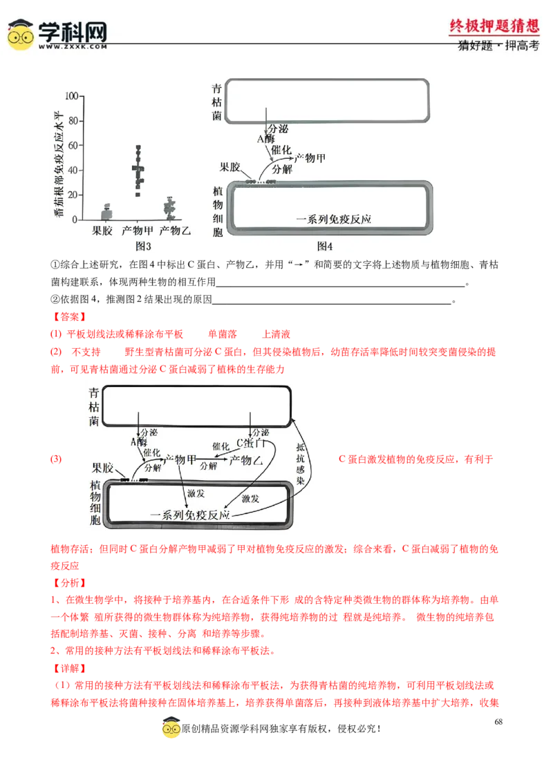生物-2024年高考终极押题猜想（解析版）_2024高考押题卷_62024学科网全系列_212024年高考终极押题猜想_生物-2024年高考终极押题猜想