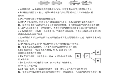 生物试题_2023年8月_01每日更新_18号_2024届湖北省腾云联盟高三上学期8月联考_湖北省腾云联盟2023-2024学年高三上学期8月联考生物试题Word版含答案