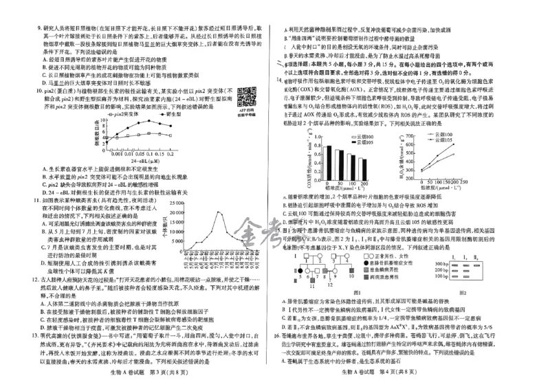 河北生物_2024高考押题卷_12024天星全系列_@@@天星临考押题密卷汇总重复_2024年tx高考临考押题密卷河北专版