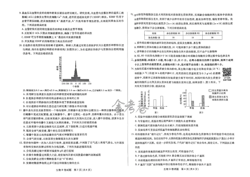 河北生物_2024高考押题卷_12024天星全系列_@@@天星临考押题密卷汇总重复_2024年tx高考临考押题密卷河北专版