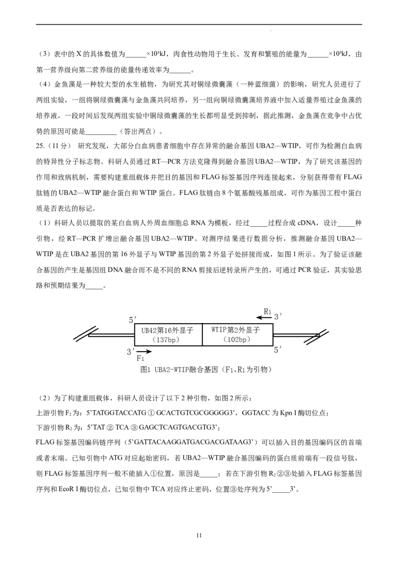 生物（山东卷）（A4考试版）_2023高考押题卷_学易金卷-2023学科网押题卷（各科各版本）_2023学科网押题卷-学易金卷-生物_生物（山东卷）-学易金卷：2023年高考考前押题密卷