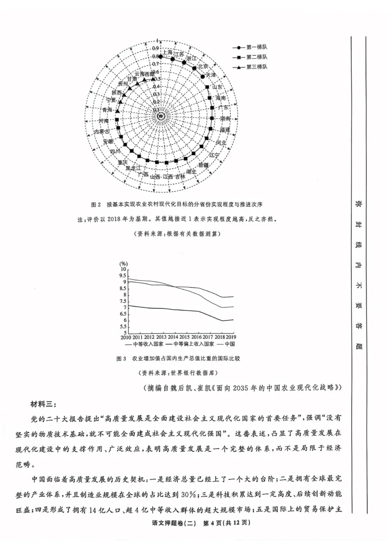 语文试题_2023高考押题卷_22023理想书高考必刷卷之押题卷_全国卷版_押题卷&middot;语文
