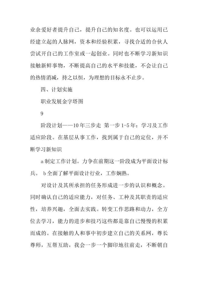 大学生职业生涯规划书--平面设计师模板(1)_E6-职业规划_08平面设计专业