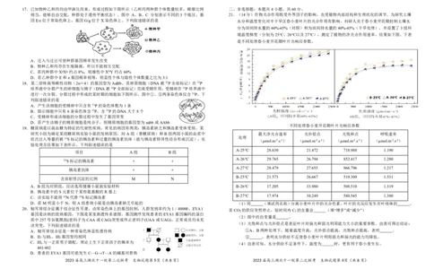 2023届高三十一校第二次联考生物学_2024年2月_01每日更新_16号_2023届高三湖北十一校第二次联考全科_2023届高三湖北十一校第二次联考生物
