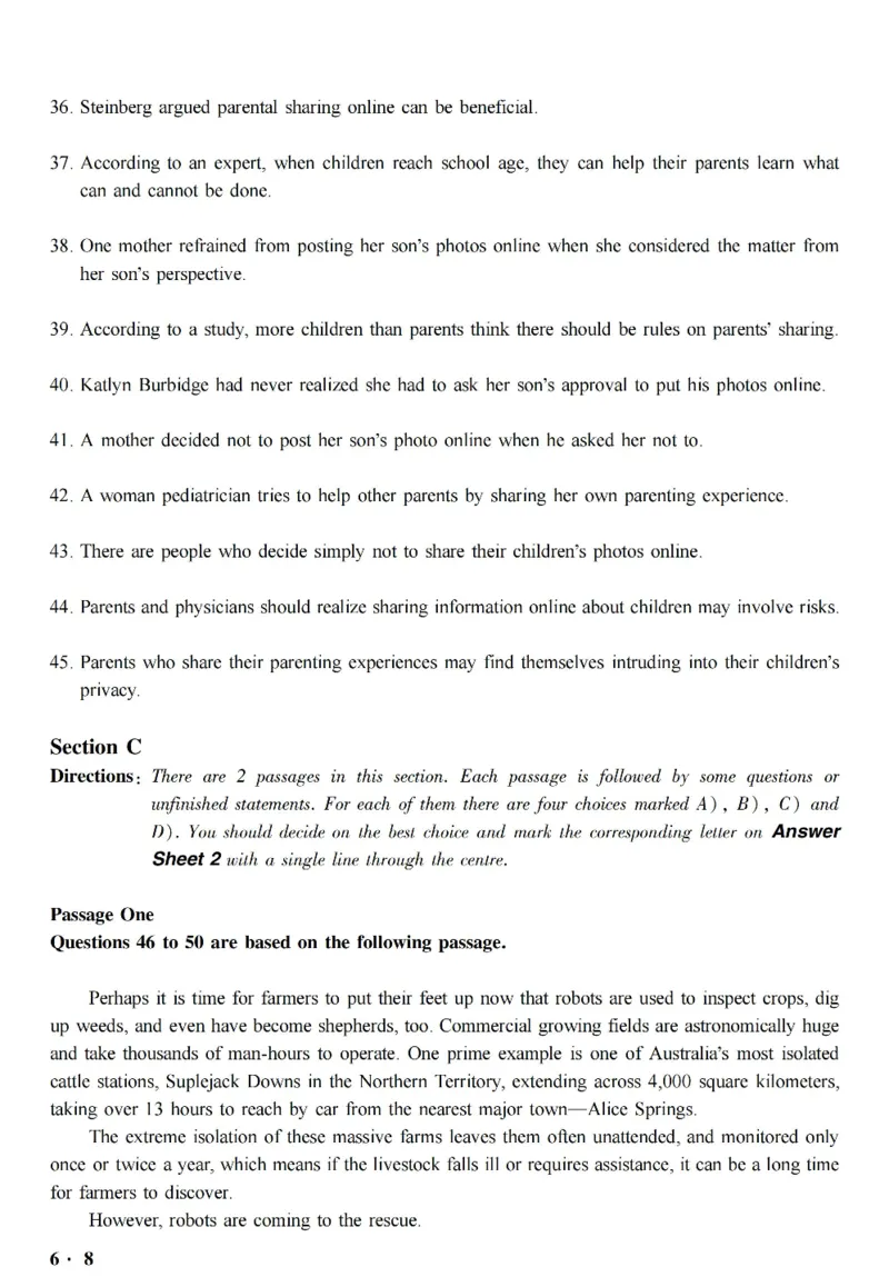 六级真题合并版2017-2020年_英语四六级整合_英语四六级真题版本二此版为主此文件夹会持续更新_六级真题_1.六级真题+答案解析+听力音频