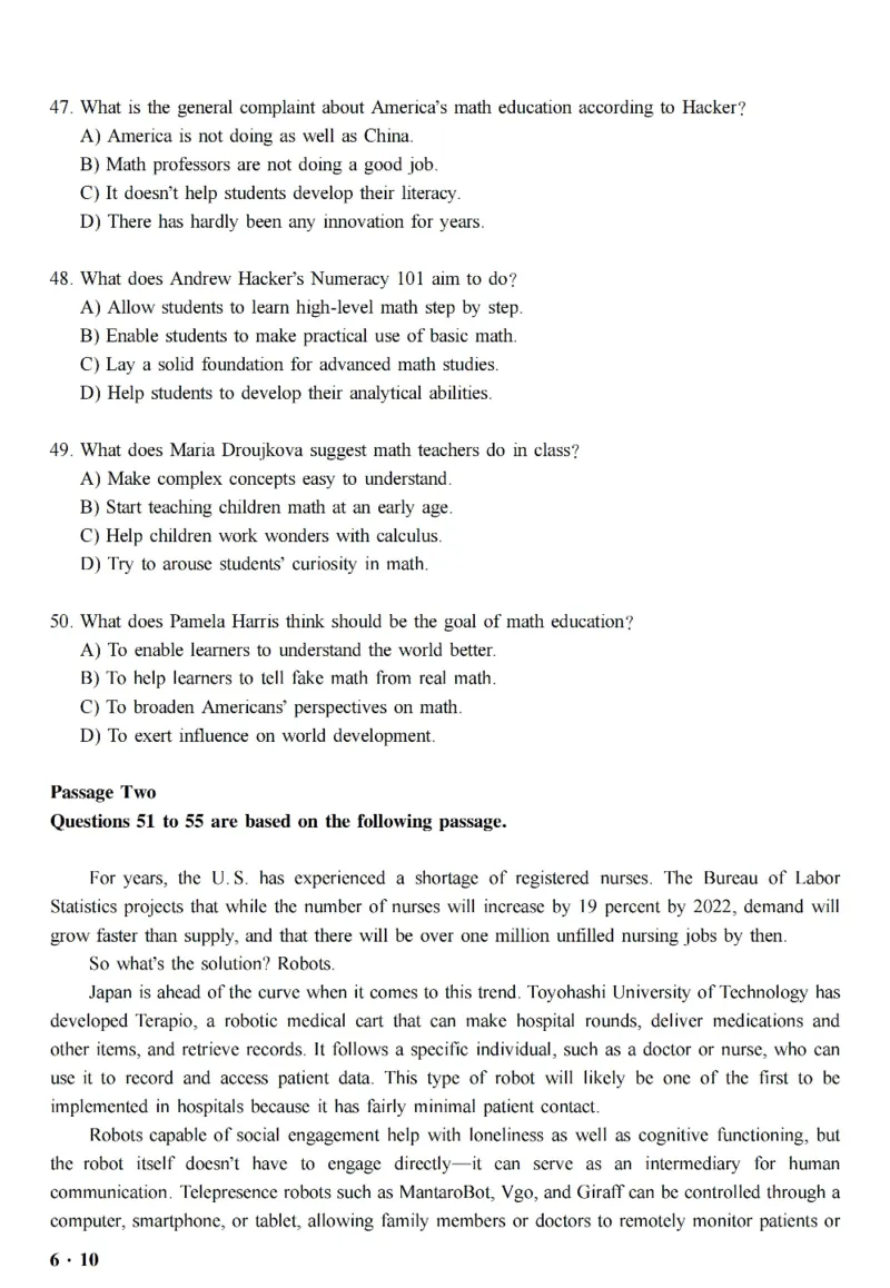 六级真题合并版2017-2020年_英语四六级整合_英语四六级真题版本二此版为主此文件夹会持续更新_六级真题_1.六级真题+答案解析+听力音频