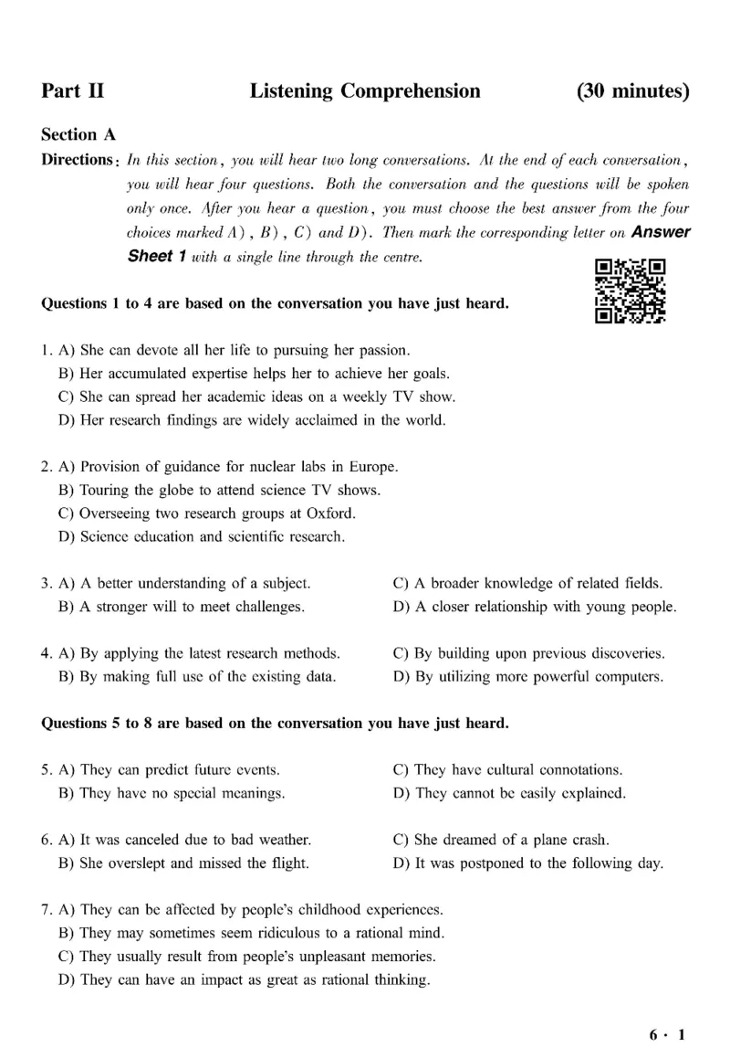 六级真题合并版2017-2020年_英语四六级整合_英语四六级真题版本二此版为主此文件夹会持续更新_六级真题_1.六级真题+答案解析+听力音频