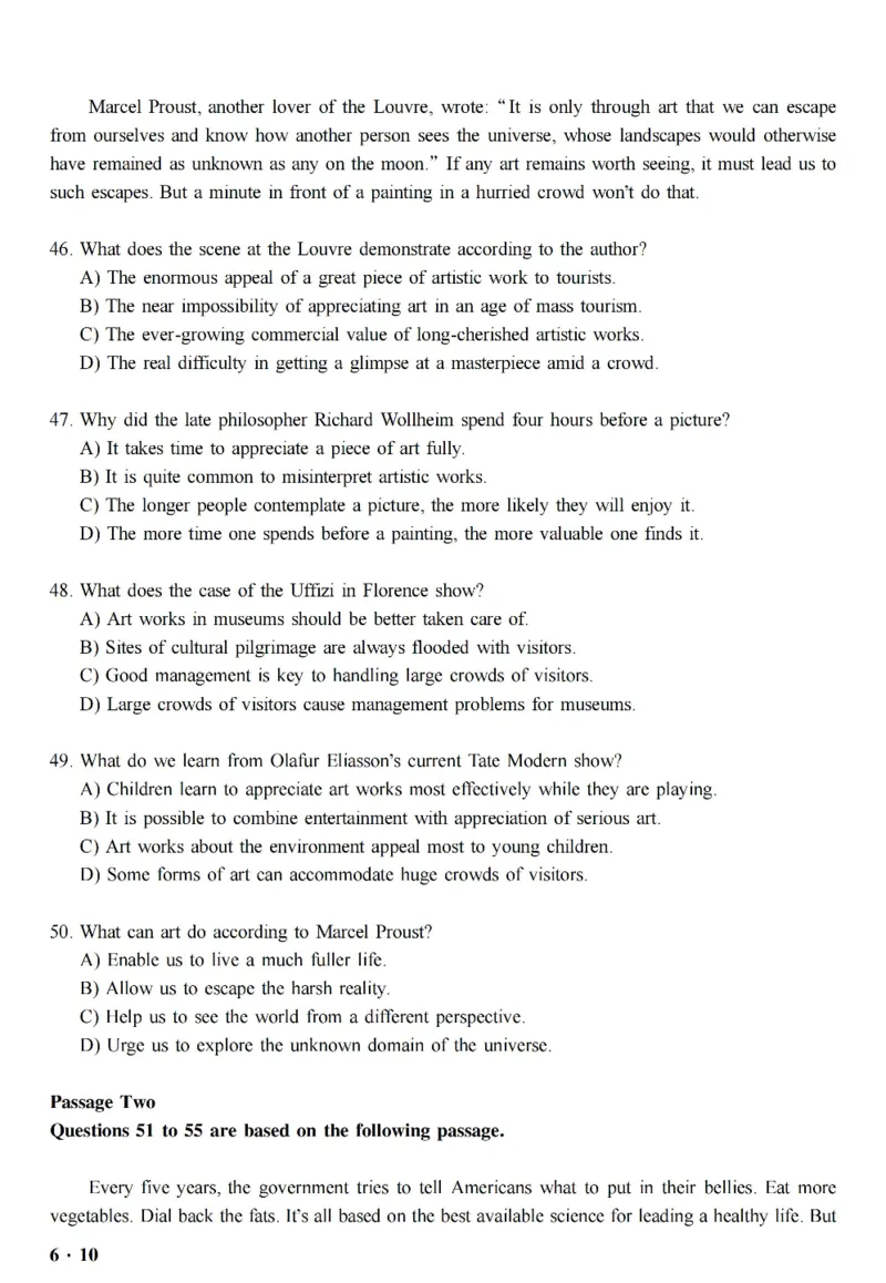 六级真题合并版2017-2020年_英语四六级整合_英语四六级真题版本二此版为主此文件夹会持续更新_六级真题_1.六级真题+答案解析+听力音频