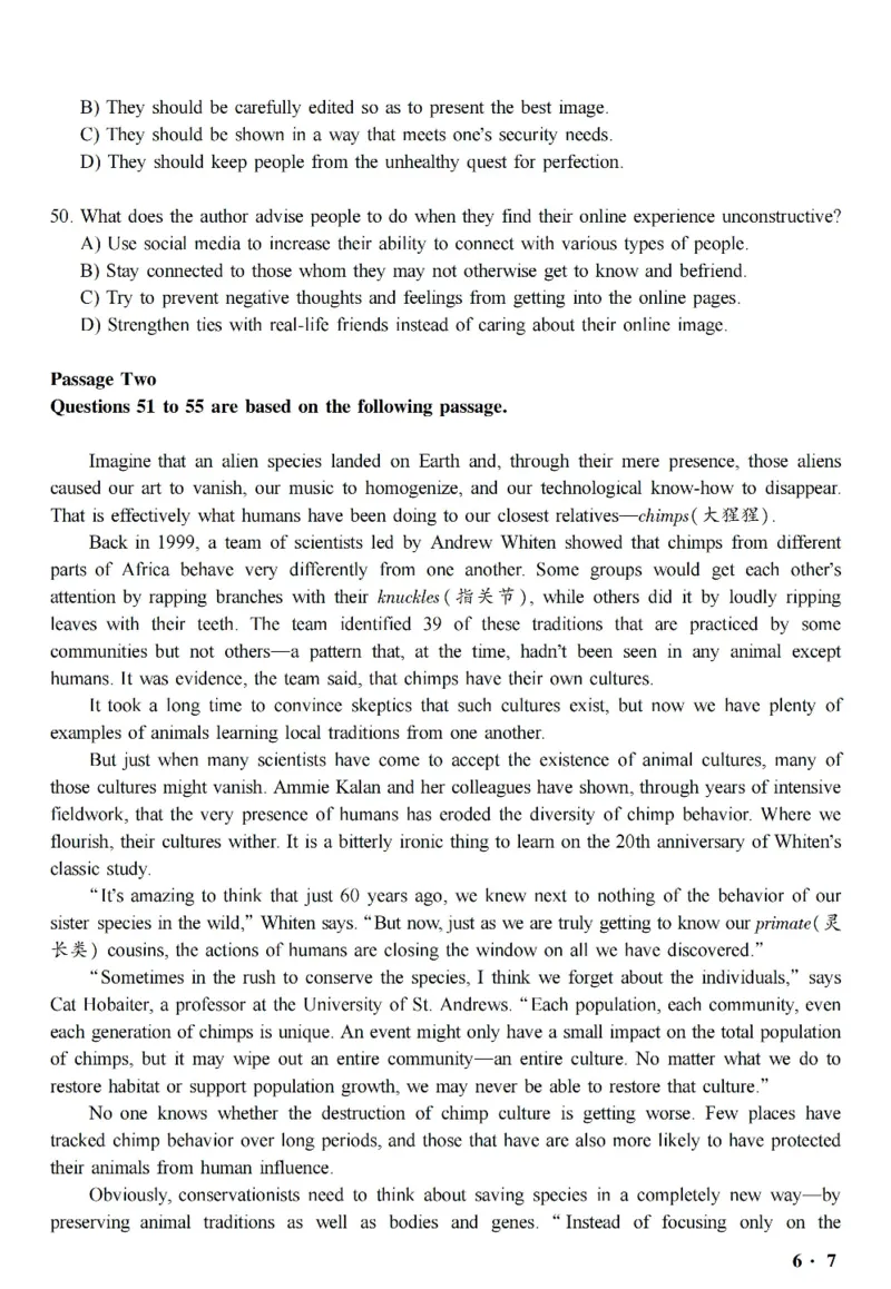 六级真题合并版2017-2020年_英语四六级整合_英语四六级真题版本二此版为主此文件夹会持续更新_六级真题_1.六级真题+答案解析+听力音频