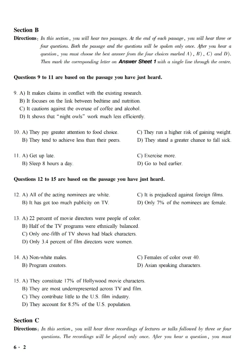 六级真题合并版2017-2020年_英语四六级整合_英语四六级真题版本二此版为主此文件夹会持续更新_六级真题_1.六级真题+答案解析+听力音频