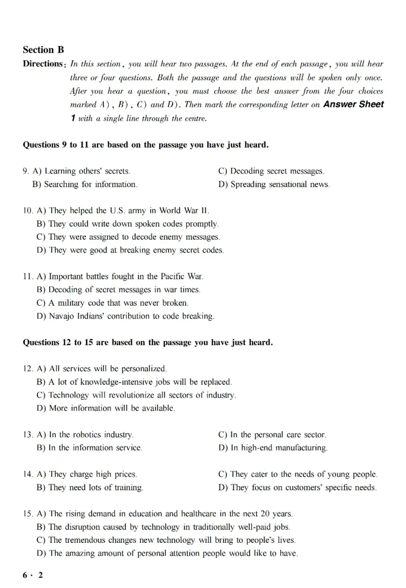 六级真题合并版2017-2020年_英语四六级整合_英语四六级真题版本二此版为主此文件夹会持续更新_六级真题_1.六级真题+答案解析+听力音频