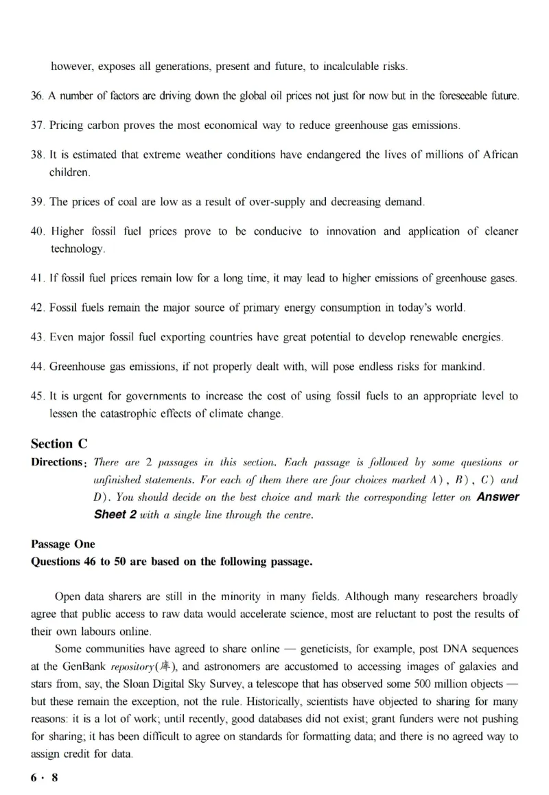 六级真题合并版2017-2020年_英语四六级整合_英语四六级真题版本二此版为主此文件夹会持续更新_六级真题_1.六级真题+答案解析+听力音频