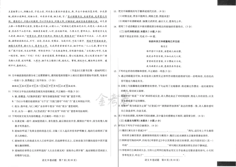 语文_2024高考押题卷_12024天星全系列_@@@天星临考押题密卷汇总重复_2024年tx高考临考押题密卷吉林专版_试卷