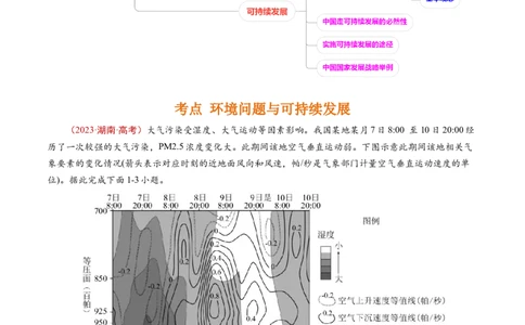 专题13环境与发展-五年（2019-2023）高考地理真题分项汇编（解析版）_赠送：2008-2024全套高考真题_高考地理真题_送高考地理五年真题(2019-2023)分项汇编（全国通用）