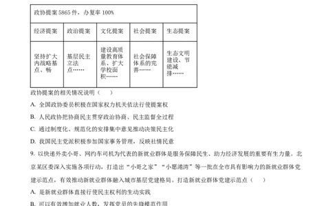 精品解析：江苏省基地大联考2023-2024学年高三上学期第一次质量监测政治试题（原卷版）_2023年9月_01每日更新_16号_2024届江苏省基地大联考高三上学期第一次质量监测