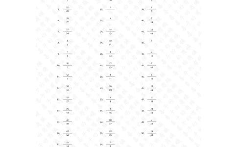 分数乘法第21-50篇答案_编码0121-6年级数学口算计算_口算题（适合6年级）(1)_分数-乘法（200篇）_（分数）乘法高级（100篇）