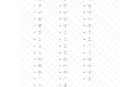 分数乘法第21-50篇答案_编码0121-6年级数学口算计算_口算题（适合6年级）(1)_分数-乘法（200篇）_（分数）乘法高级（100篇）
