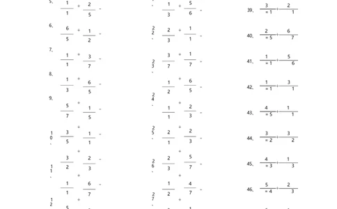 分数除法第41~60篇（初级）_编码0121-6年级数学口算计算_口算题（适合6年级）(1)_分数-除法（200篇）_（分数）除法初级（100篇）
