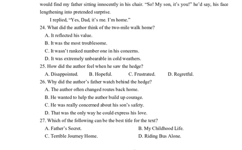 2024届吉林省长春市高三下学期质量监测（四）英语试题_2024年5月_01按日期_12号_2024届吉林省长春市高三下学期四模试题_2024届吉林省长春市高三下学期质量监测（四）英语试题