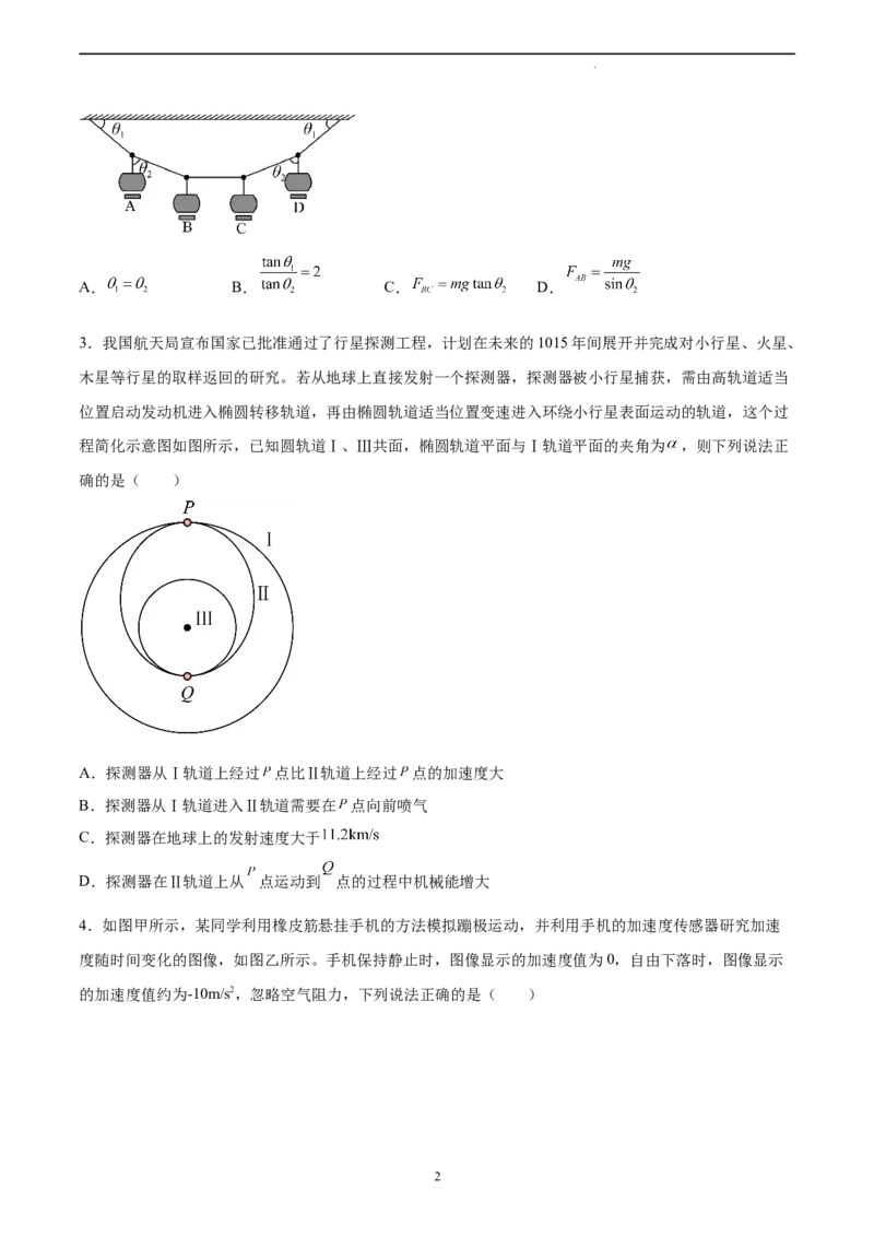 物理（湖南卷）（A4考试版）_2023高考押题卷_学易金卷-2023学科网押题卷（各科各版本）_2023学科网押题卷-学易金卷-物理_物理（湖南卷）-学易金卷：2023年高考物理考前押题密卷
