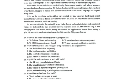 2024届河北省石家庄市普通高中学校毕业年级教学质量检(二)英语试卷_2024年4月_01按日期_10号_2024届河北石家庄高三教学质量检测（二）