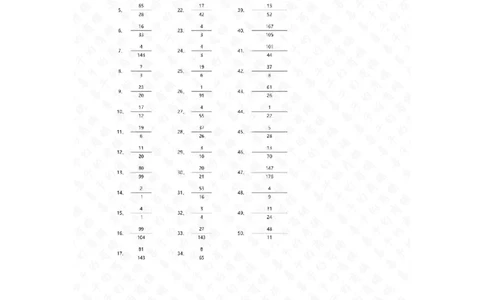 分数减法第21-50篇答案_编码0121-6年级数学口算计算_口算题（适合5年级）_分数-减法（200篇）_（分数）减法高级（100篇）