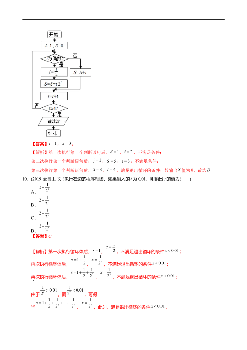 专题16算法初步（解析版）_赠送：2008-2024全套高考真题_高考数学真题_送高考数学五年真题(2019-2023)分项汇编（全国通用）