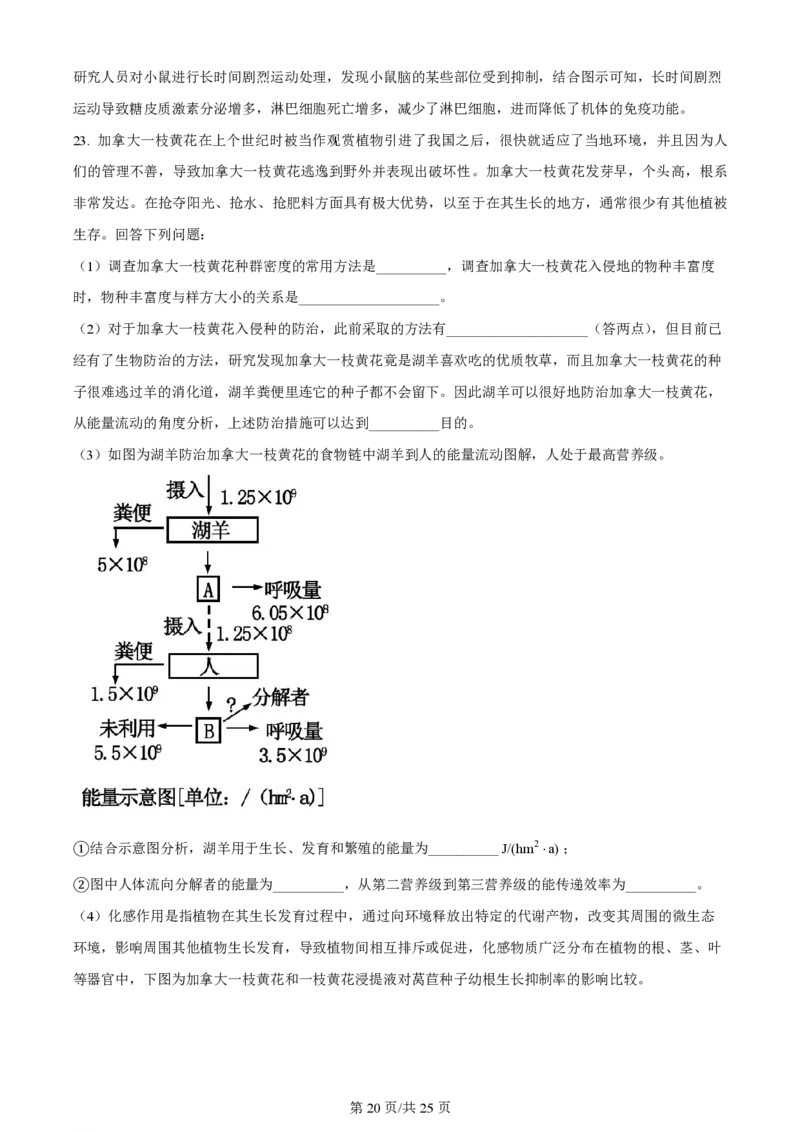 陕西金科联考高三上（开学考）-生物试题+答案(1)_2023年9月_029月合集_2024届山西省金科大联考高三上学期开学检测