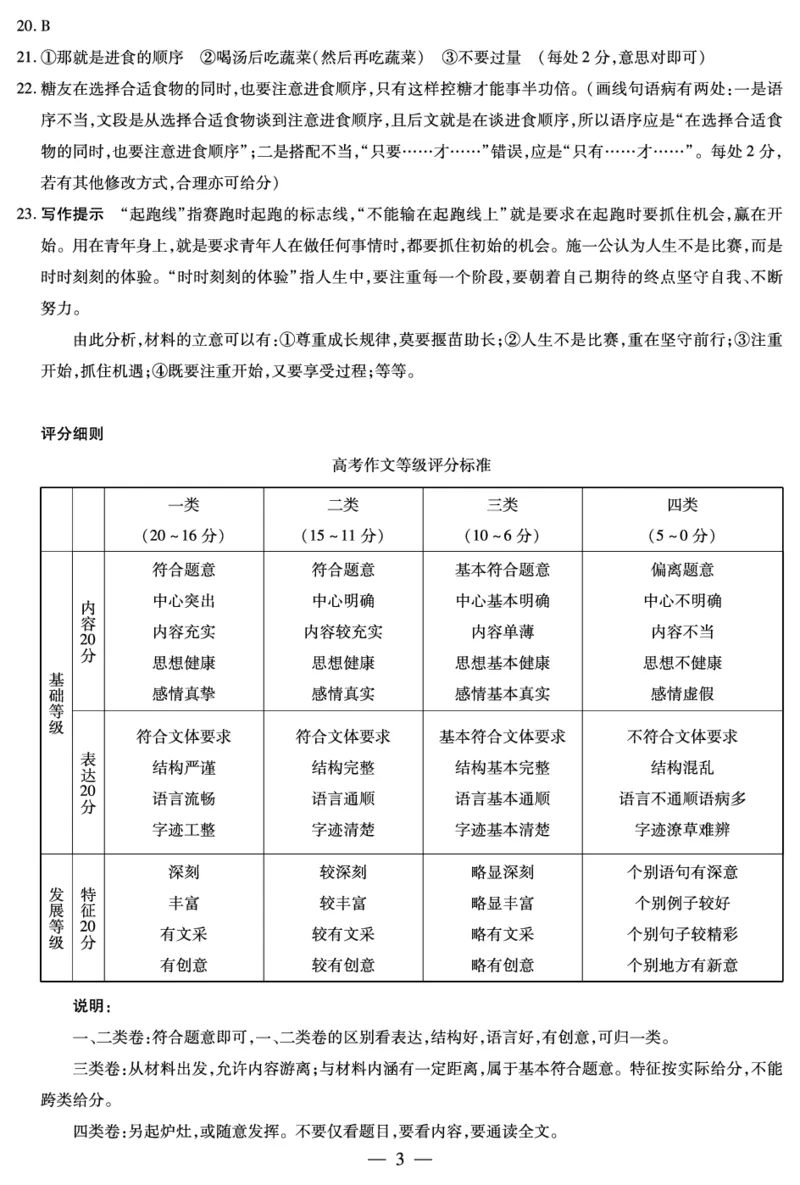 语文高三简易答案_2023年8月_01每日更新_17号_2024届天一大联考顶尖计划高中毕业班第一次考试_天一大联考顶尖计划2024届高中毕业班第一次考试语文