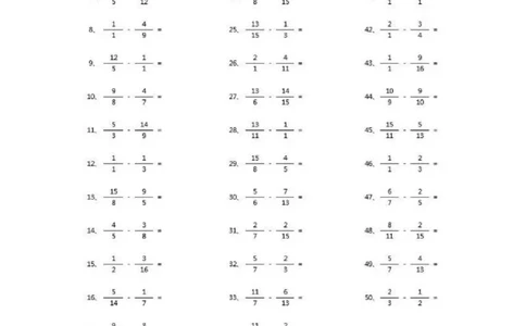 分数减法第51~70篇（高级）_编码0121-6年级数学口算计算_口算题（适合5年级）_分数-减法（200篇）_（分数）减法高级（100篇）