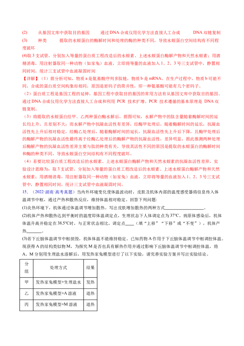 专题22实验与探究-五年（2019-2023）高考生物真题分项汇编（全国通用）（解析版）_赠送：2008-2024全套高考真题_高考生物真题_送高考生物五年真题(2019-2023)分项汇编（全国通用）