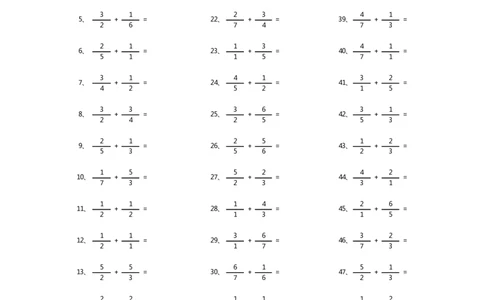 分数加法第81-100篇（初级）_编码0121-6年级数学口算计算_口算题（适合5年级）_分数-加法（200篇）_（分数）加法初级（100篇）