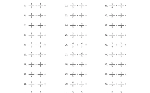 分数加法第81-100篇（初级）_编码0121-6年级数学口算计算_口算题（适合5年级）_分数-加法（200篇）_（分数）加法初级（100篇）